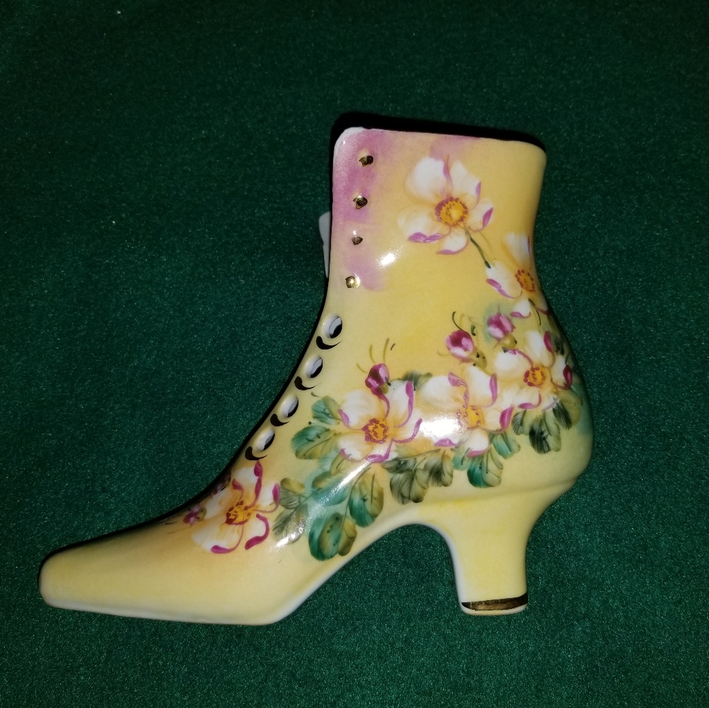 Limoges porcelain boot